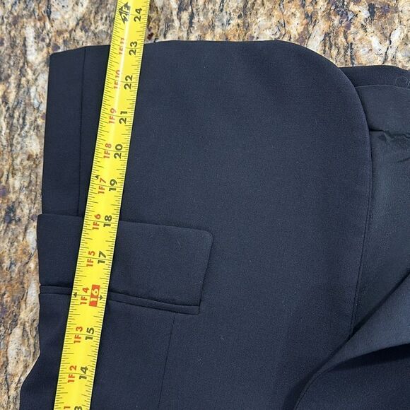 Theory Gabe B Black Wool Blend Slim Fit Single Button Closure Blazer Size 2 - Picture 11 of 11